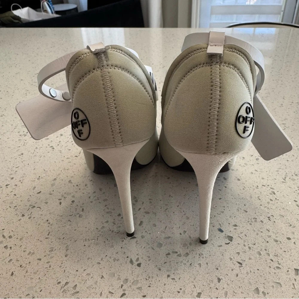 Off-White Women's White Heels - Picture 6 of 16